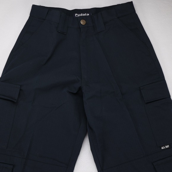 Lot of 2 Tactical Cargo Navy Blue Pudala Uniform 32x34 Multi Pocket Workwear New - Picture 2 of 13